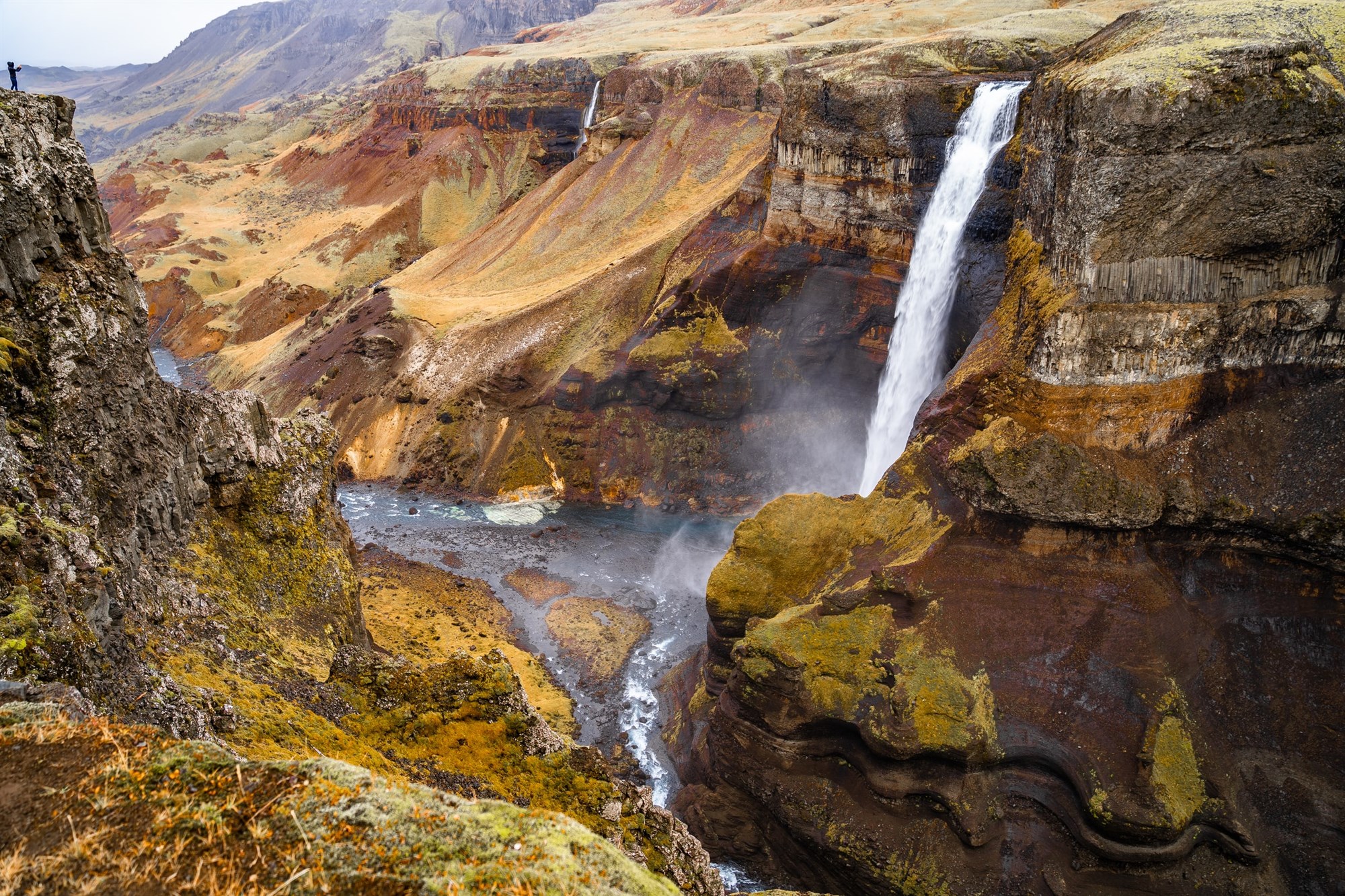 Háifoss waterfall in Iceland