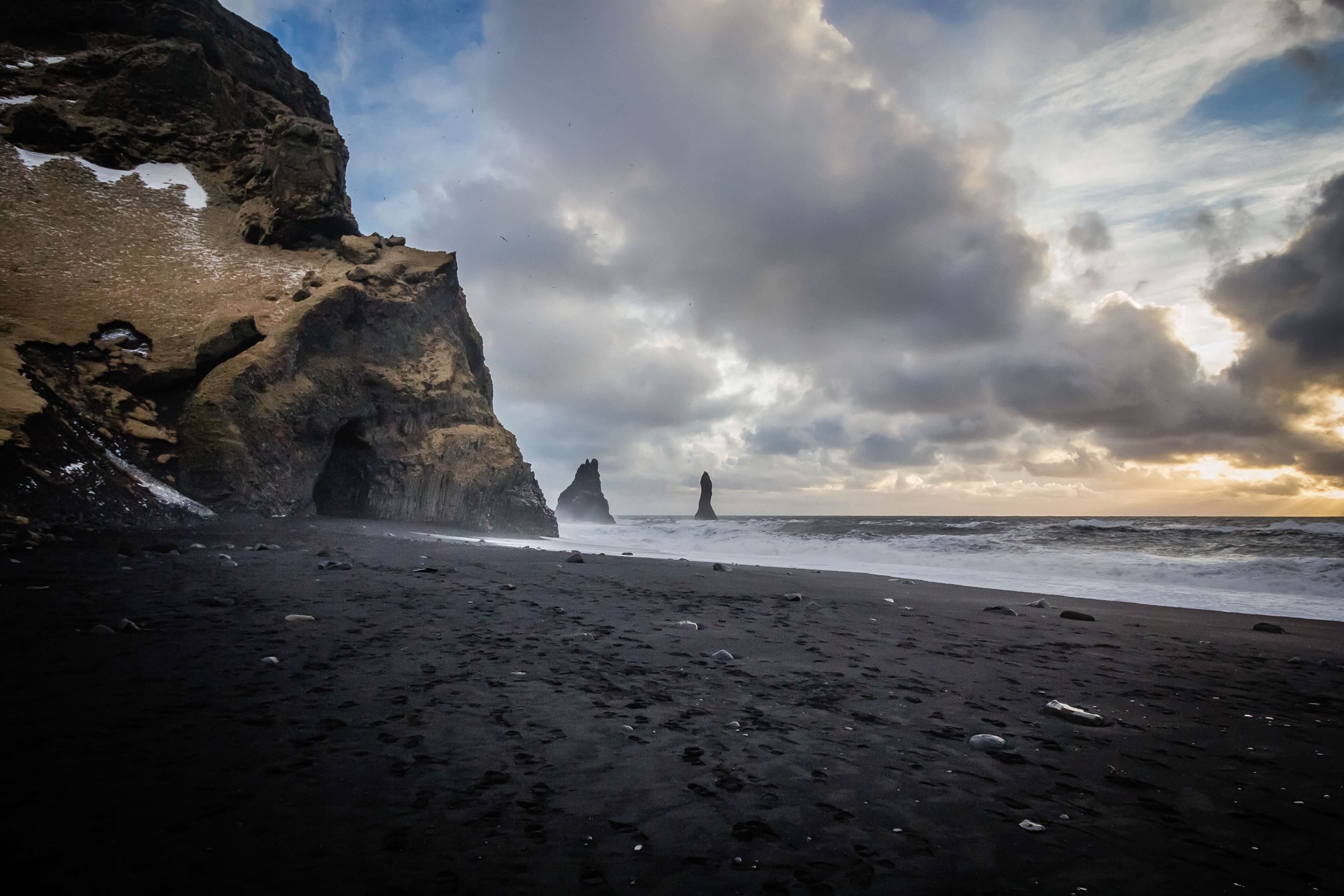 Black beach near Vik Iceland